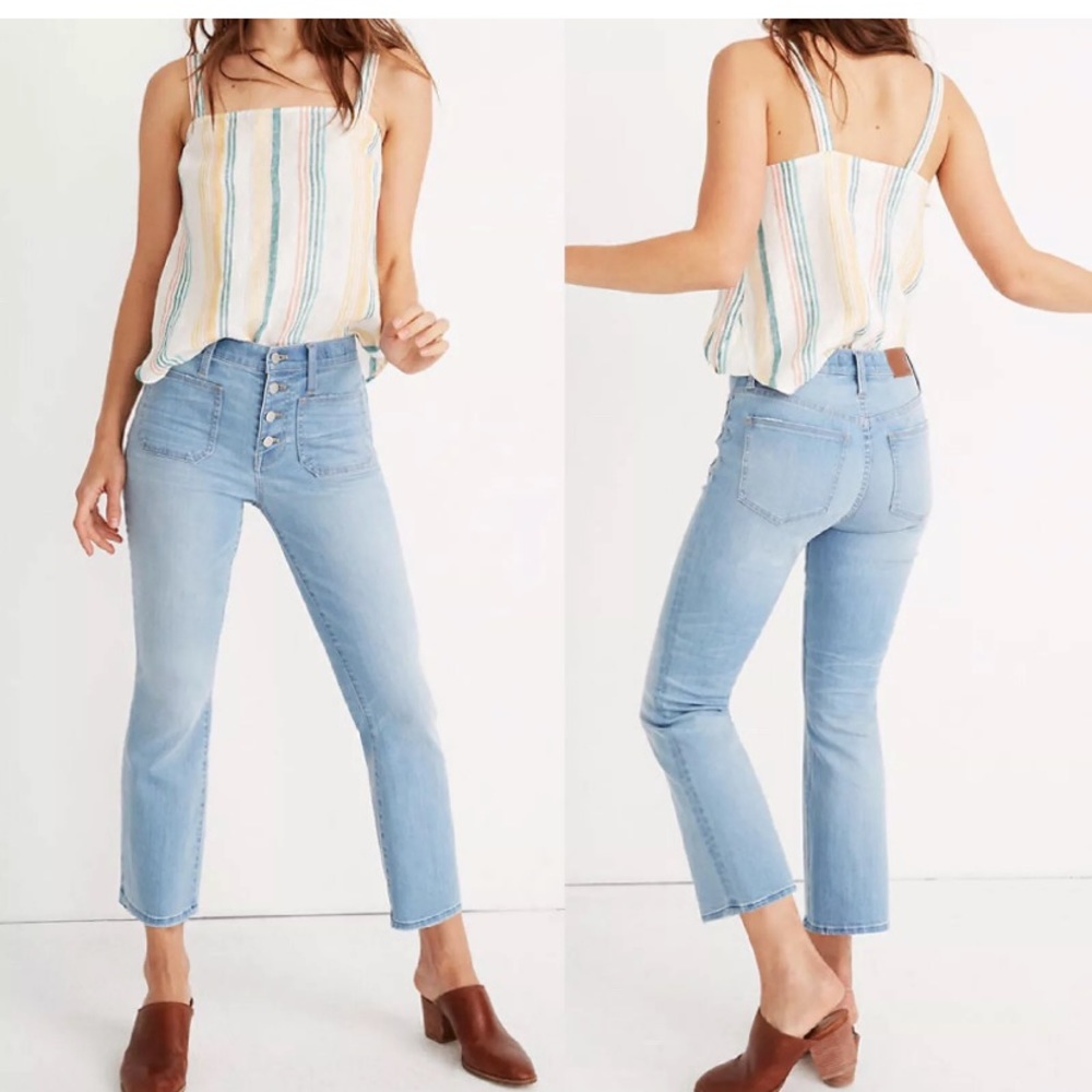 Madewell Cali Demi bootcut jeans in quince